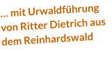 … mit Urwaldführung von Ritter Dietrich aus dem Reinhardswald